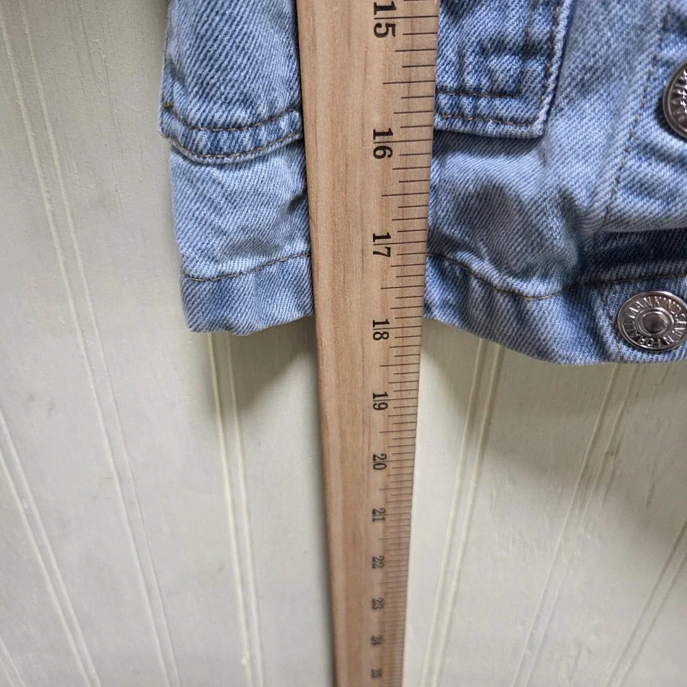 7 For All Mankind Overall Dress Girls 18-24 Months Blue Denim Pocket Jumper